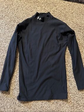 Under Armour Black Men's Long-Sleeve Mock Neck Performance Shirt